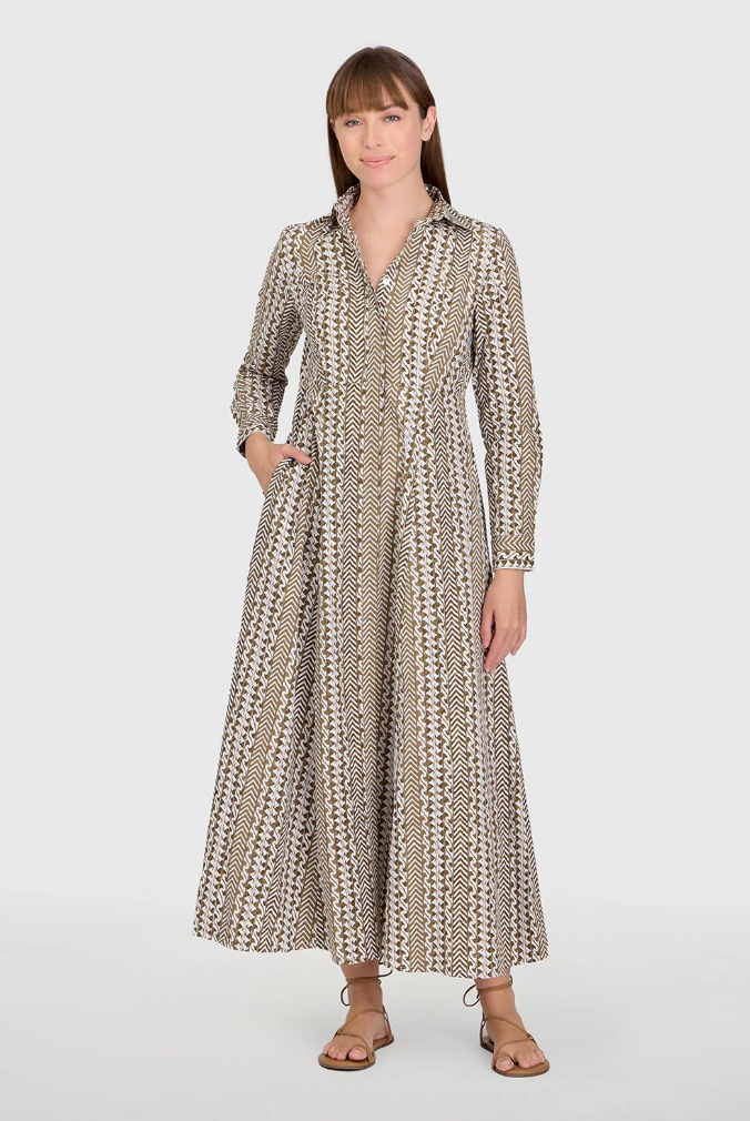Classic Shirt Dress in Driftwood