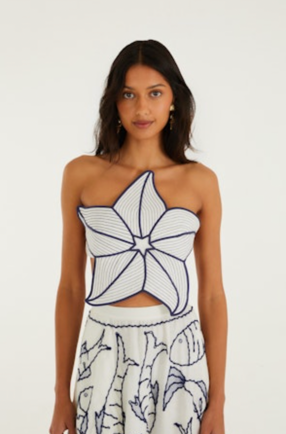 Coast Stars Off-White Top