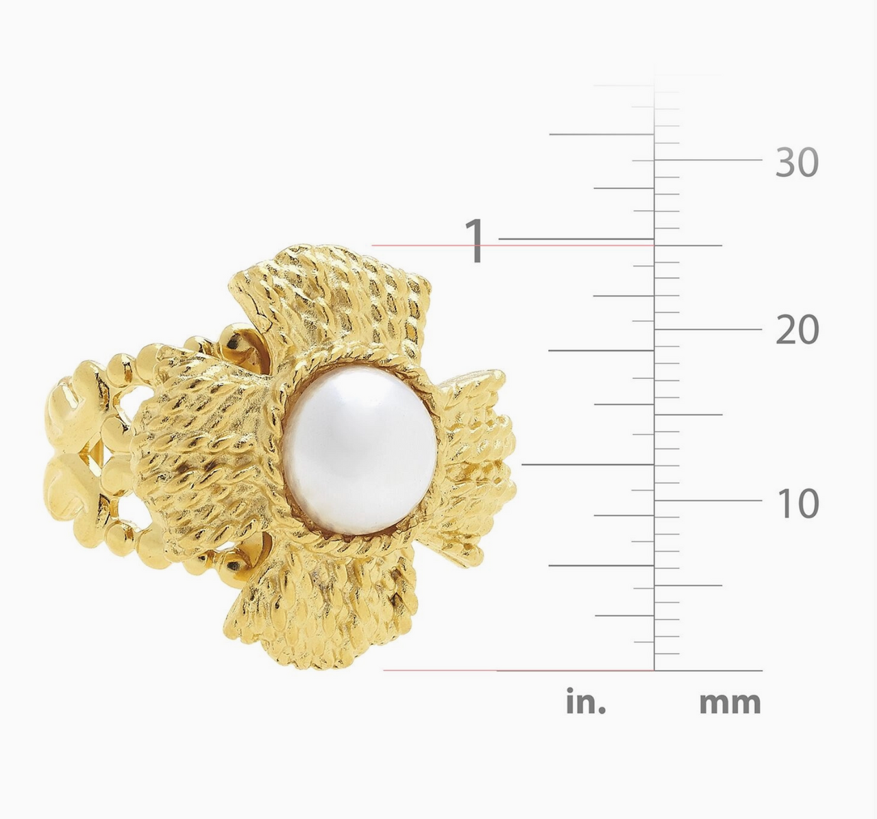 Handcast Gold Vintage Cab and Genuine Freshwater Coin Pearl