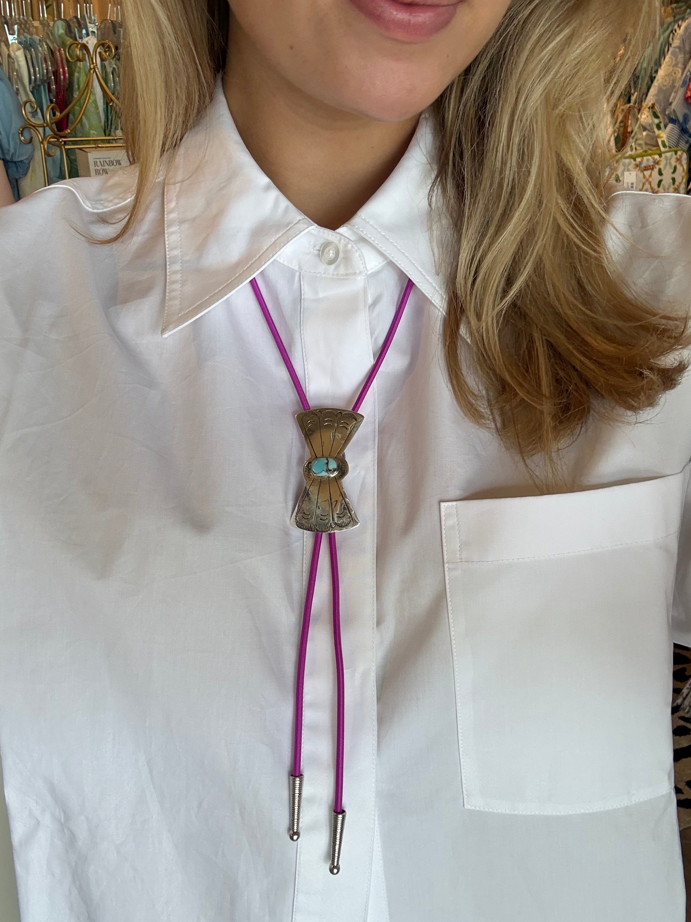 Fuchsia Bolo Tie (484)