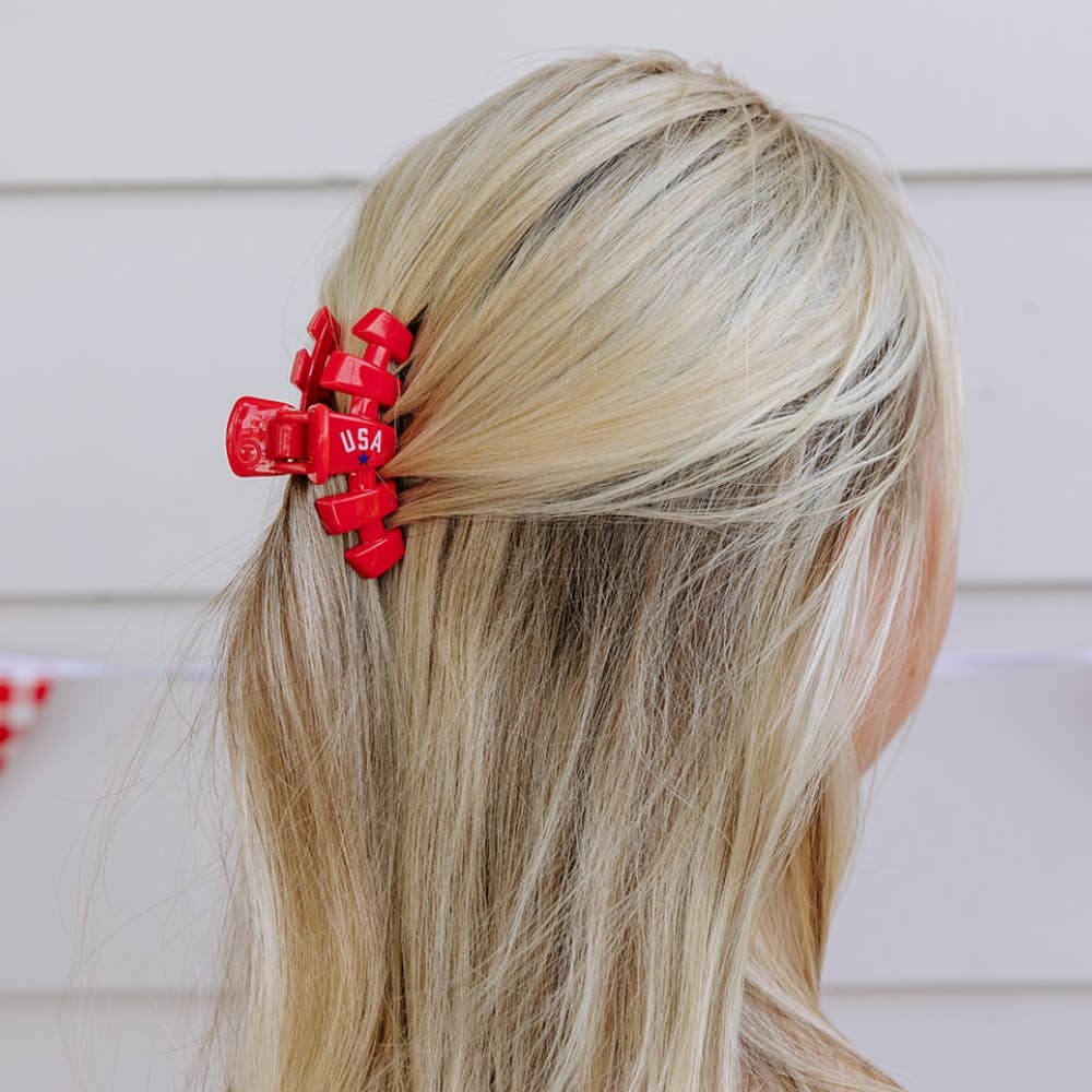 Classic Hair Clip | Small | USA Red