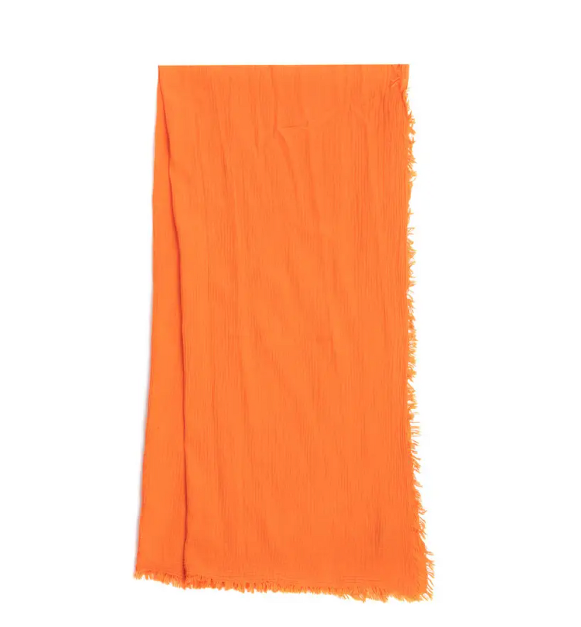 Smith Solid Cotton Fringed Scarf
