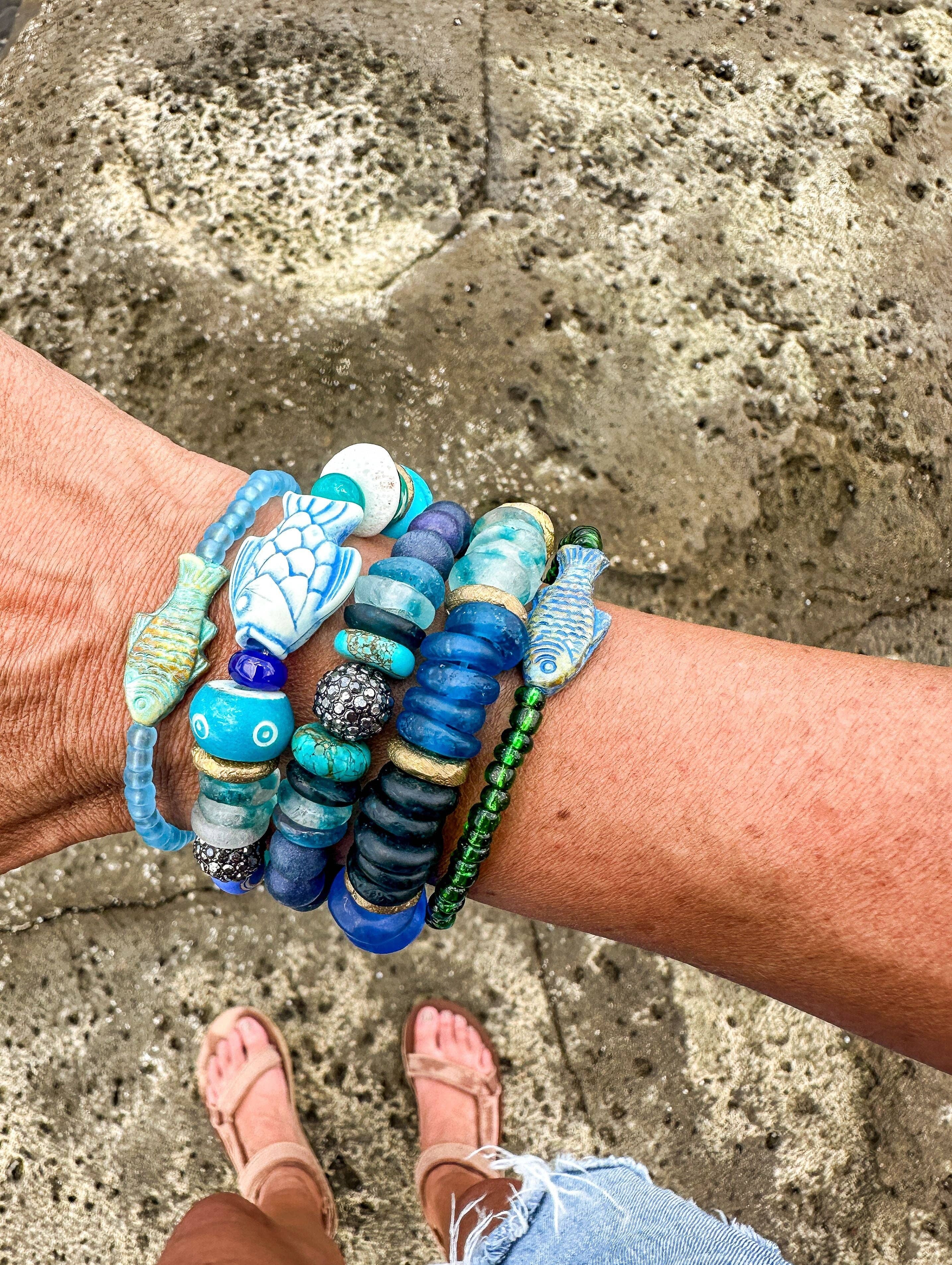 Simple Seed Bracelet | Azul Fish