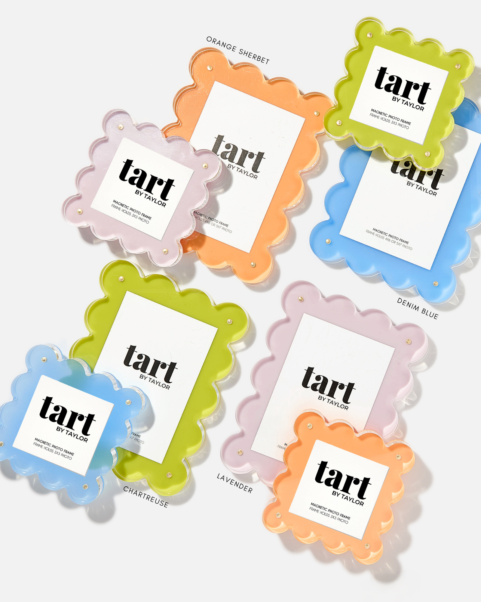 Orange Sherbet Mini Acrylic Picture Frame