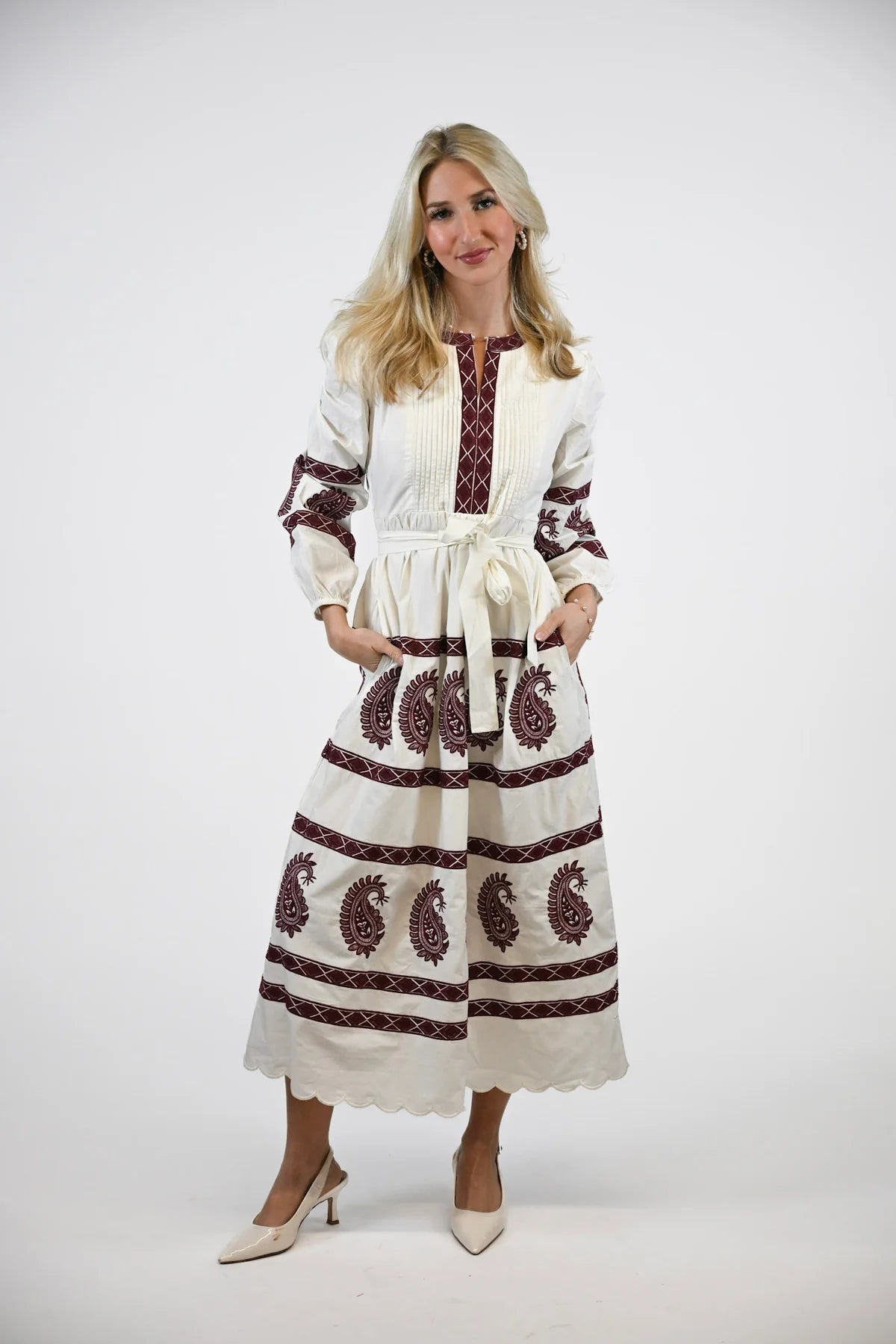 Phoebe Dress in Rosewash Paisley