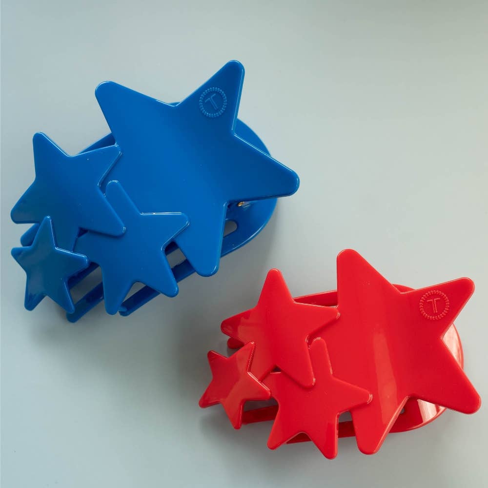 Flat Hair Clip | Small | Blue Shooting Star