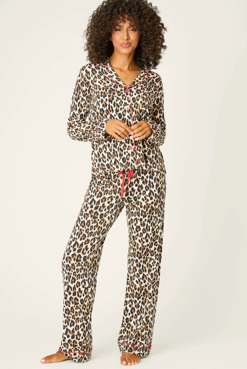 Holiday Dreams Leopard Print Pants Set