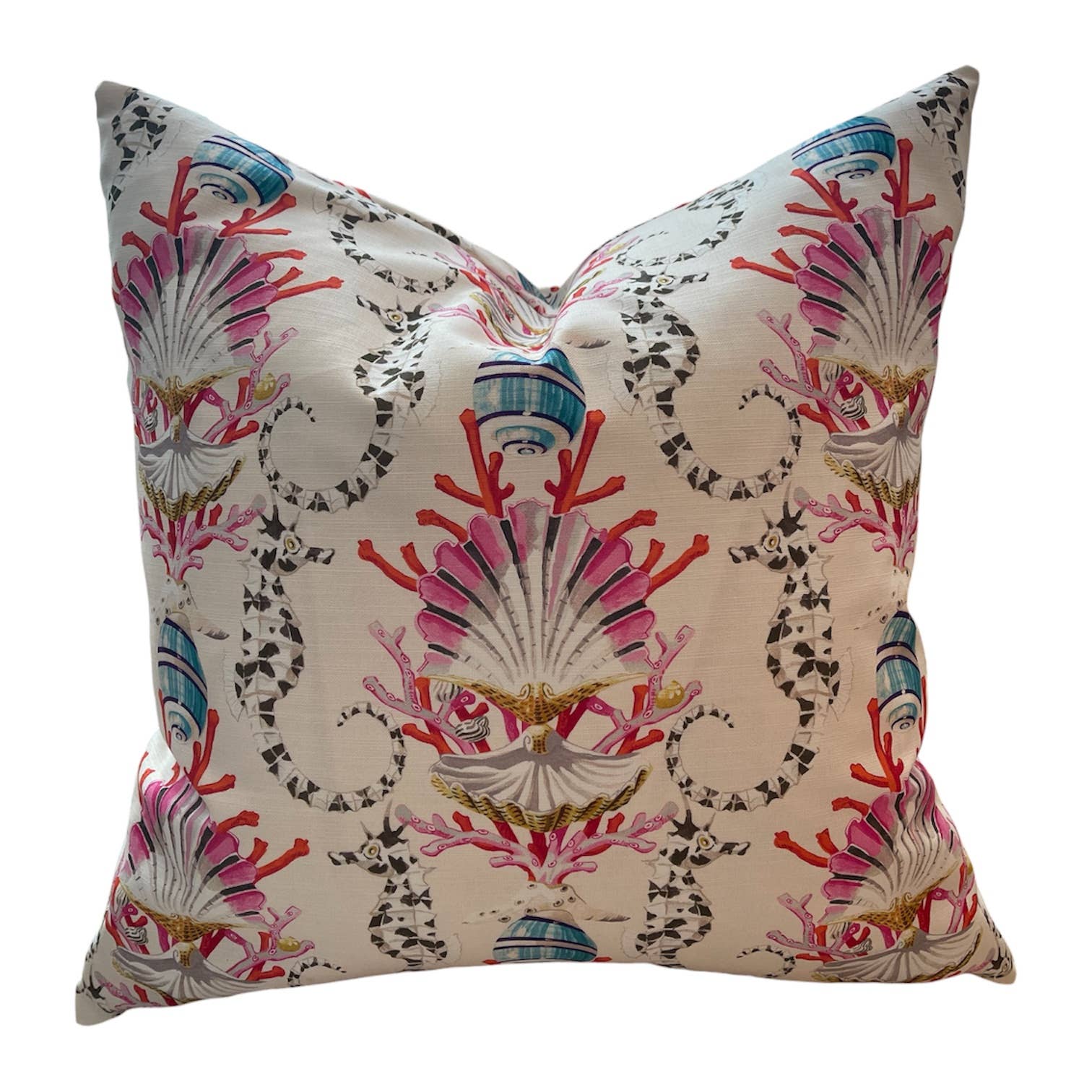 Ruth Seahorse Pillow with Feather Insert - Custom
