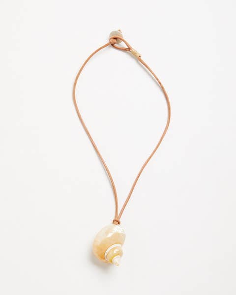 Turbo Leather Cord Necklace