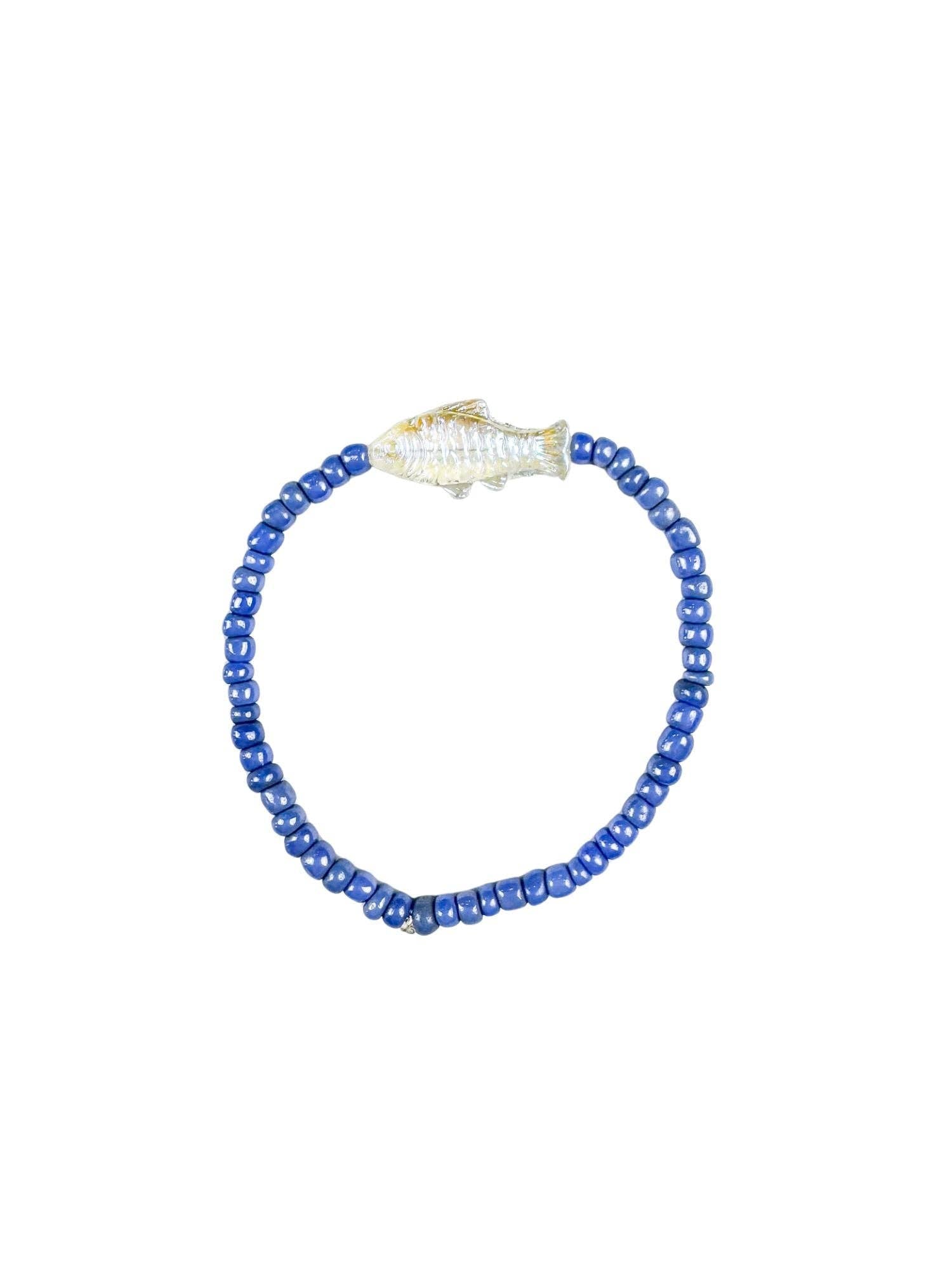 Simple Seed Bracelet | Periwinkle Fish
