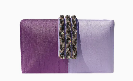 Iris Clutch in Purple
