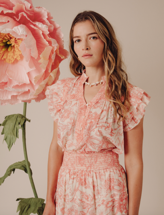 Sara Top in Joni Print