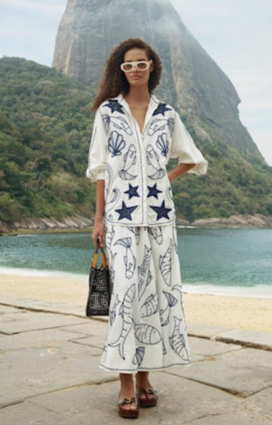 Fresh Fish Midi Skirt