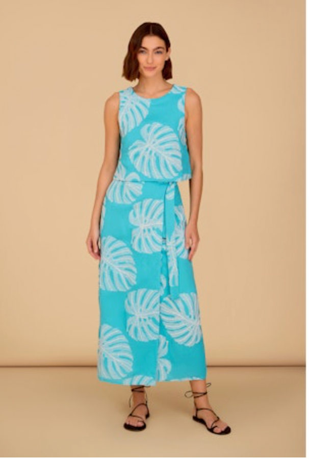 Leigh Wrap Skirt in Palma