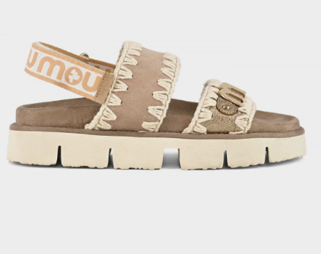 Bio Sandal Back Strap in Suede & Leather Big Met