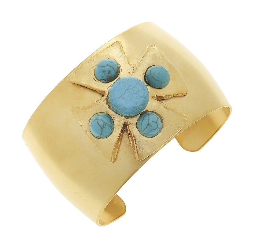 Gold Maltese Cross Bracelet