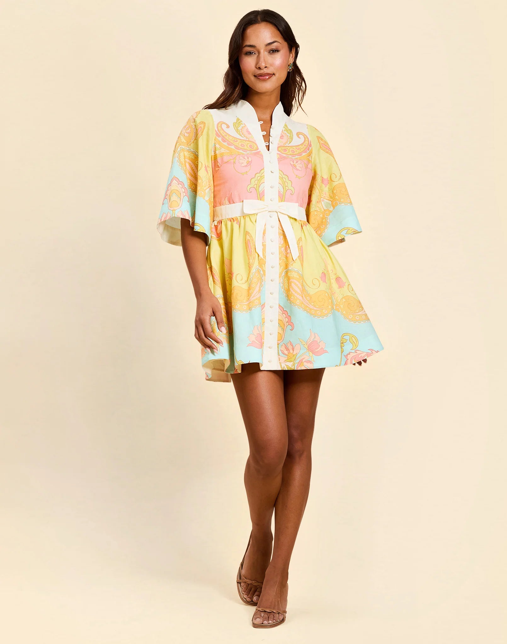 Carmen Mini Dress in Venetian Paisley