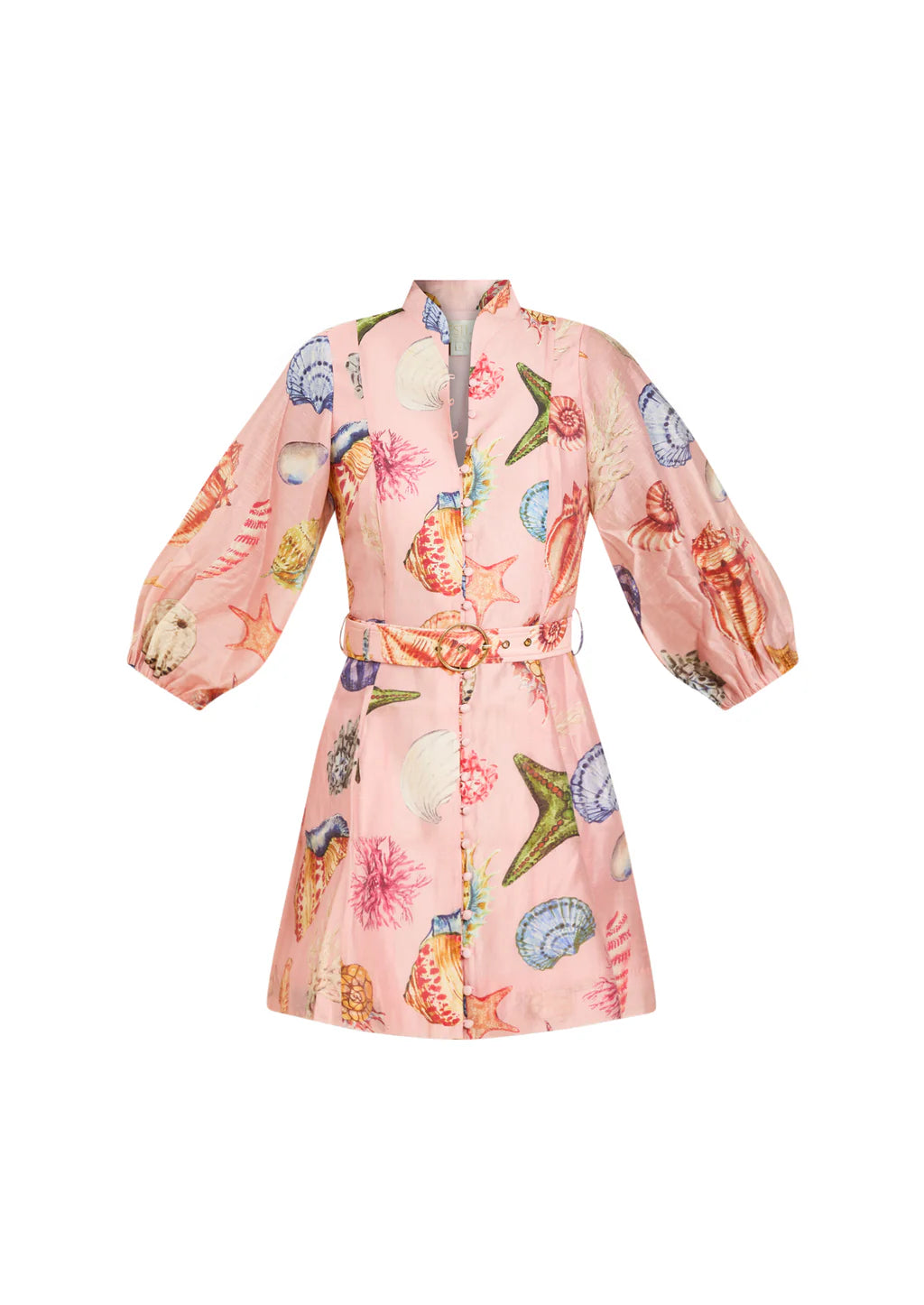 Valencia Mini Dress in Seashell Symphony