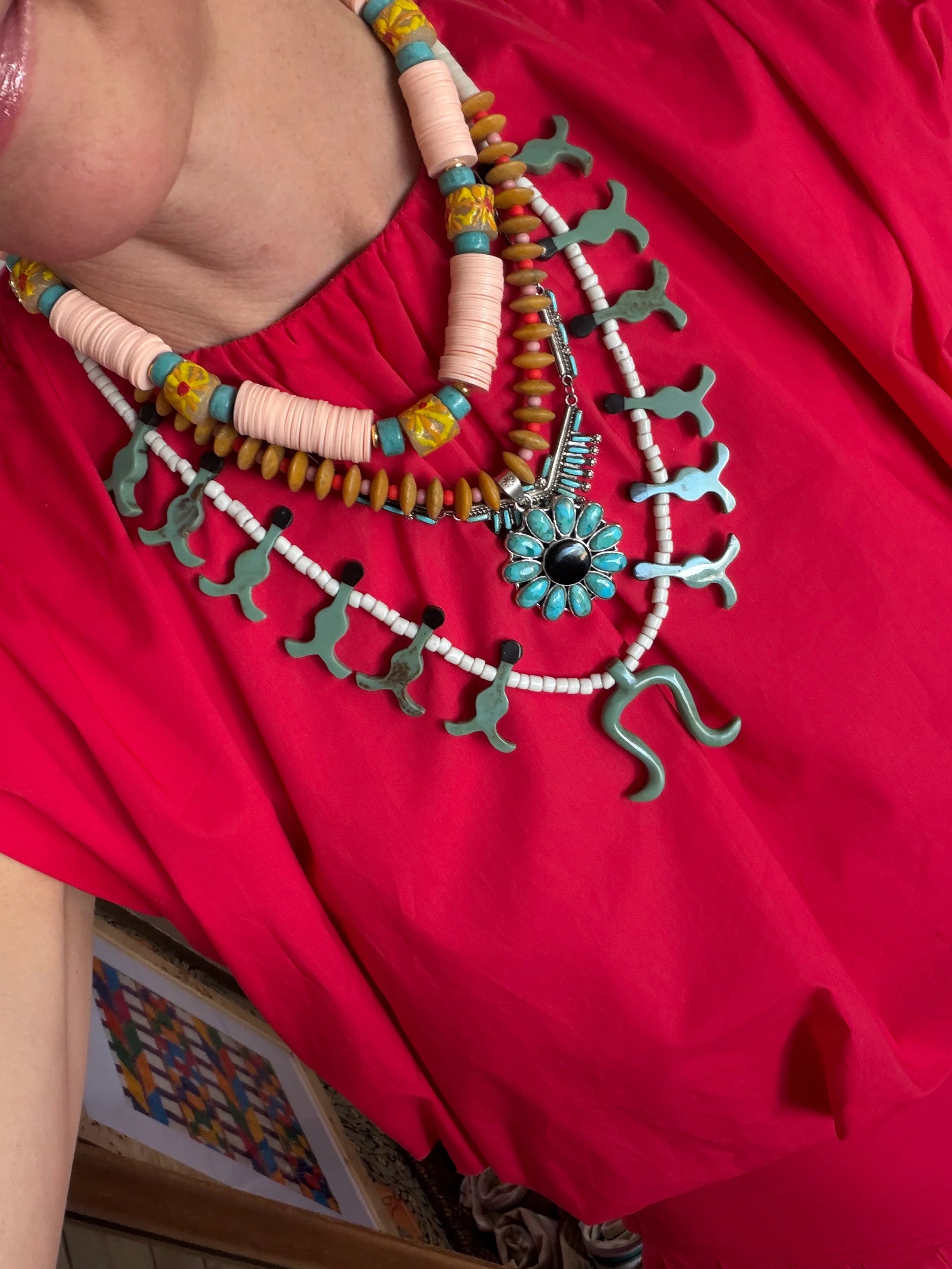 Turquoise Squash Necklace