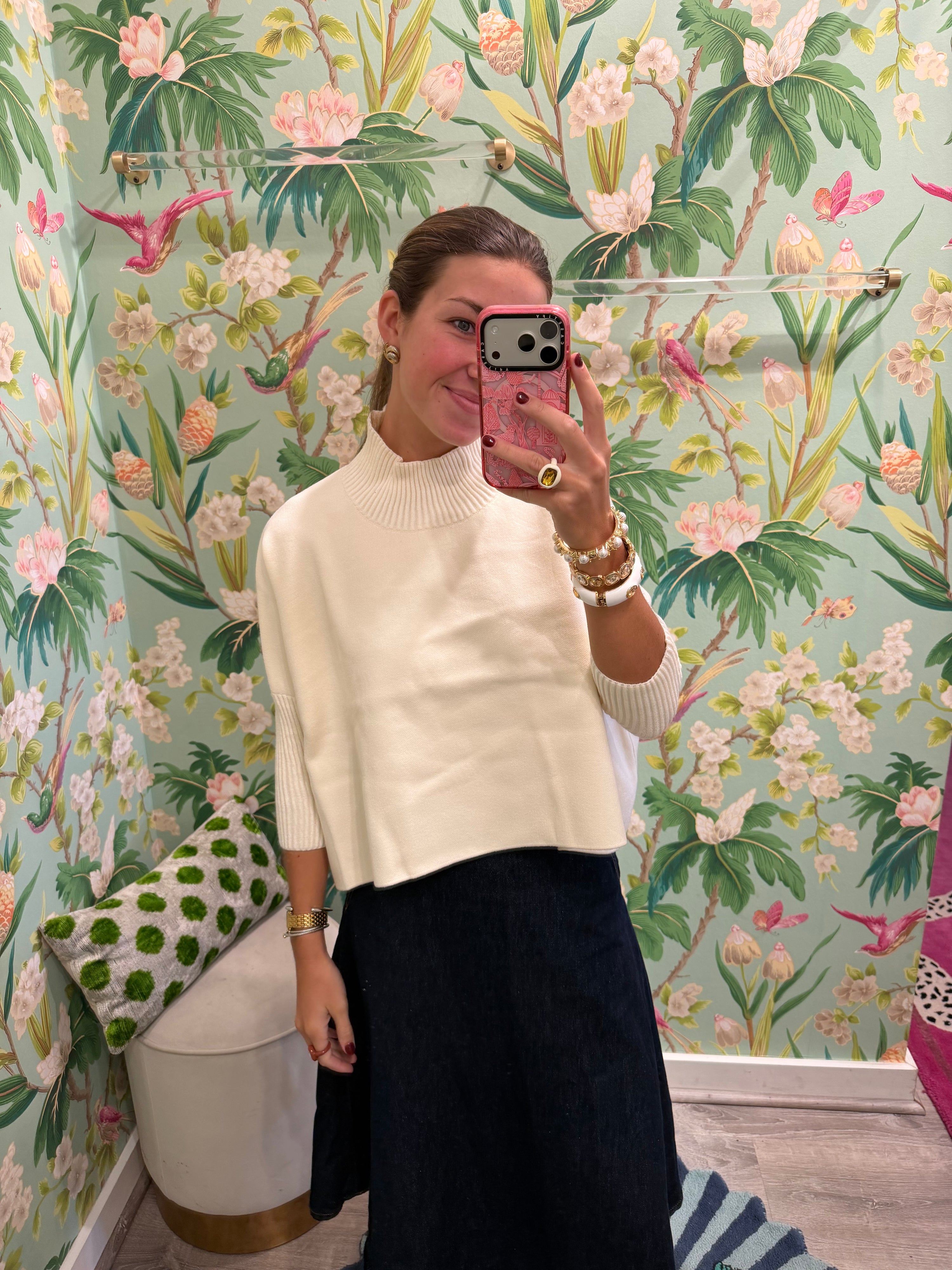 Aja Sweater in Off White