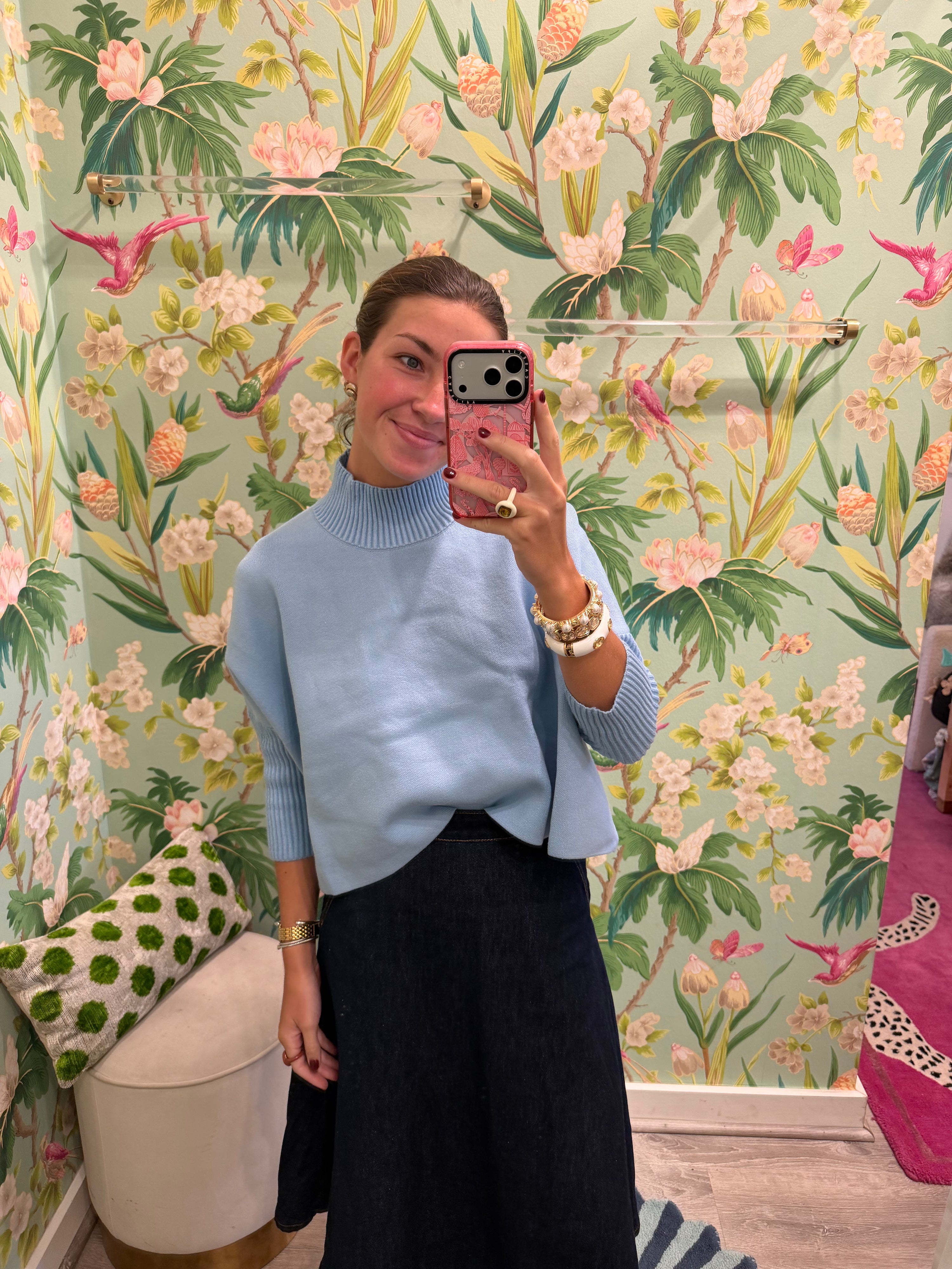 Aja Sweater in Light Blue