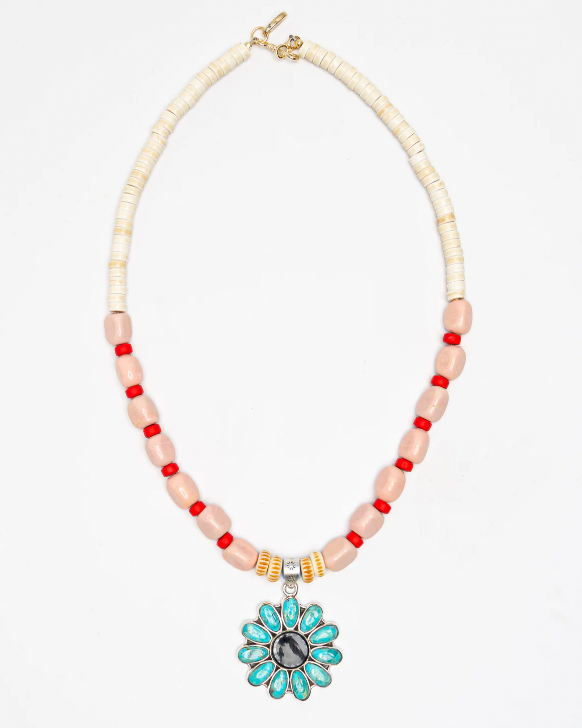 Turquoise Flower Necklace