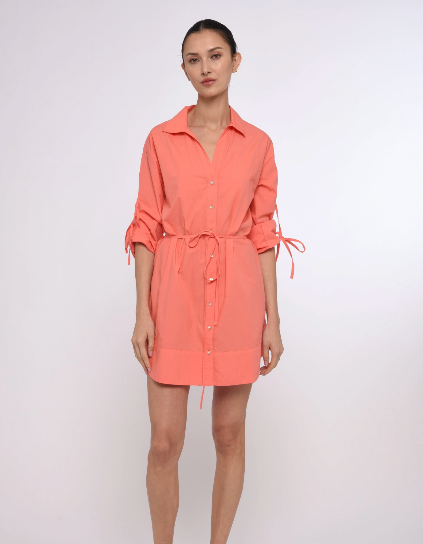Shannon Mini Dress in Georgia Peach