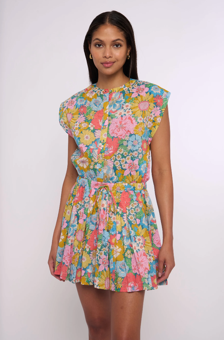 Porto Mini Dress in Summers In the Sun 2 Liberty Print