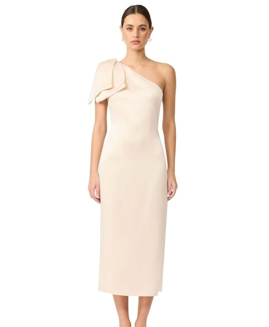 Ameera Midi Dress in Champagne