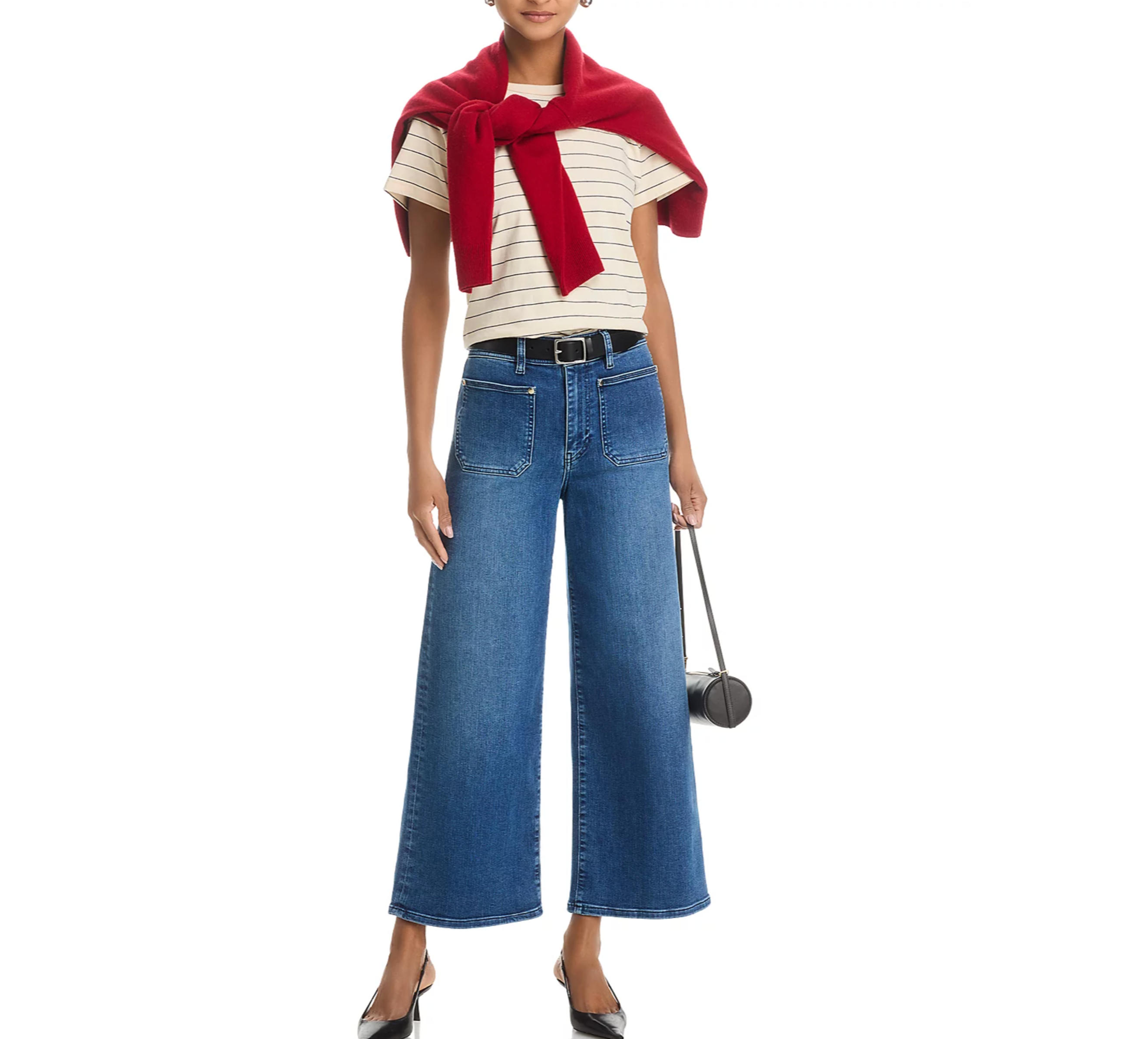 Le Slim Palazzo Crop Harbor Pocket in Archive