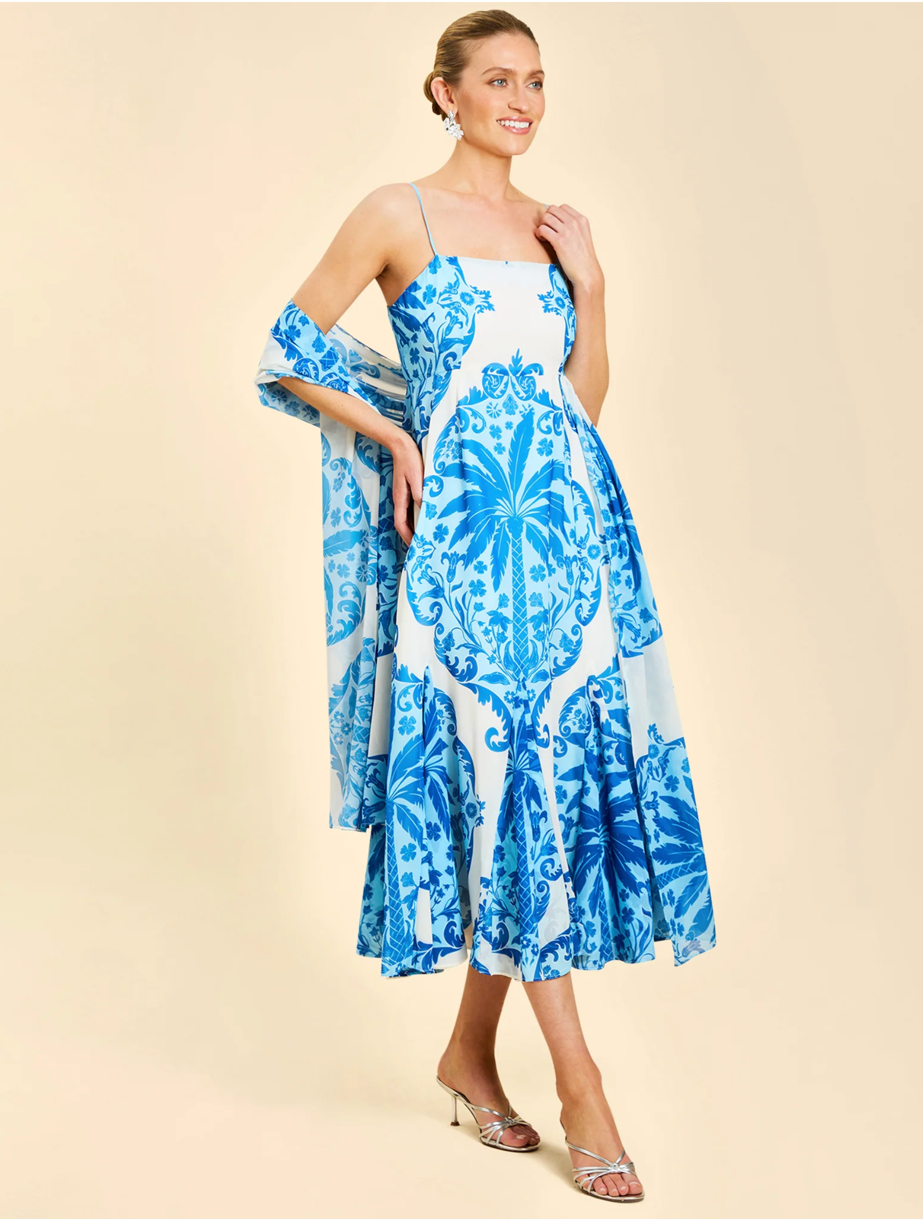 Reverie Maxi Dress in Mediterranean Mist
