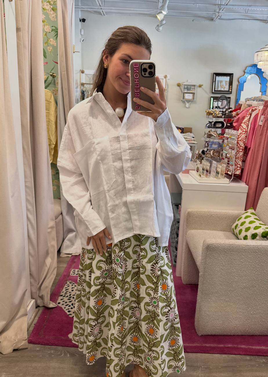 Cate Shirt - One Size - Linen