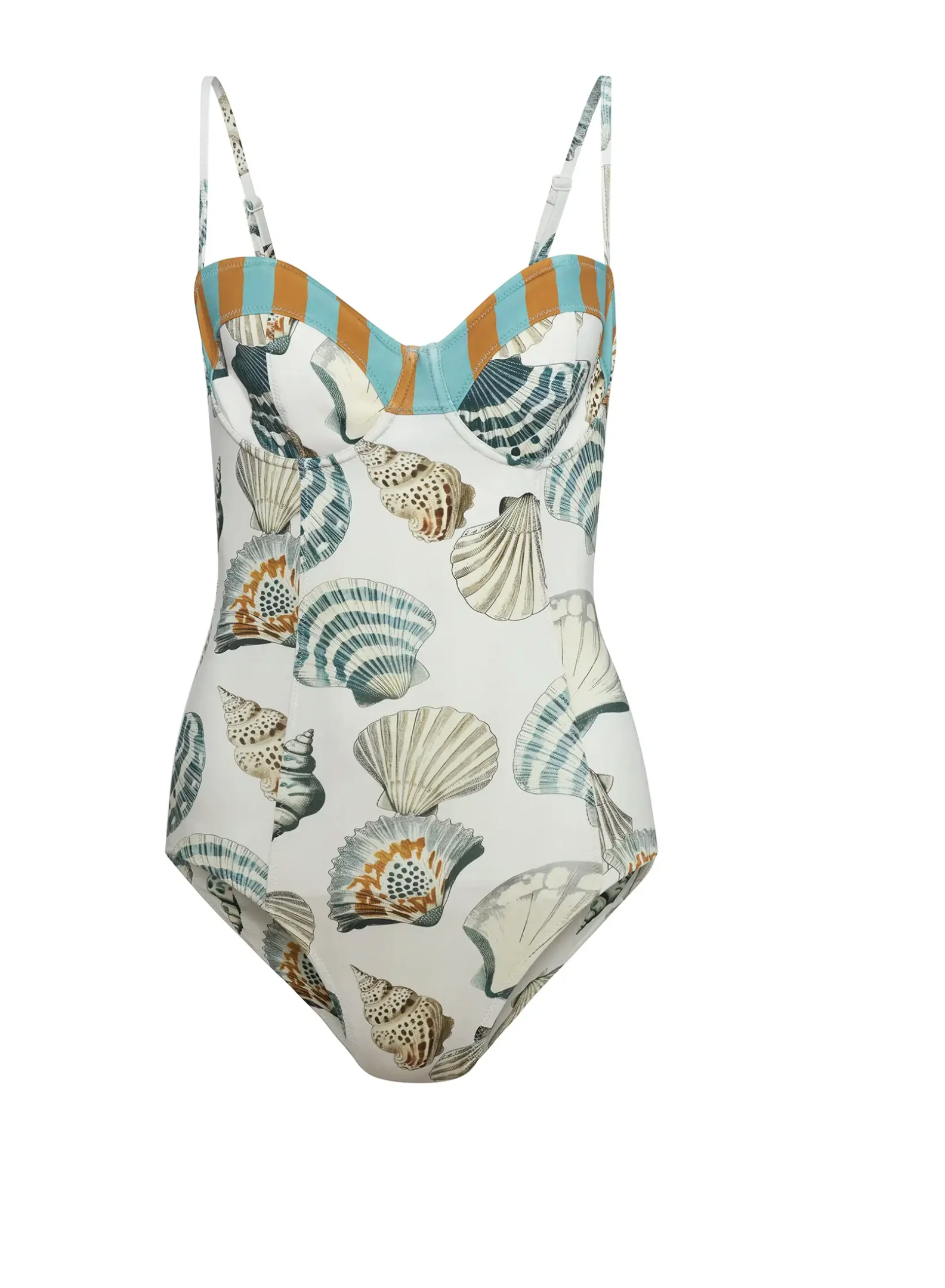Nevis One Piece in Somers Shell Cream