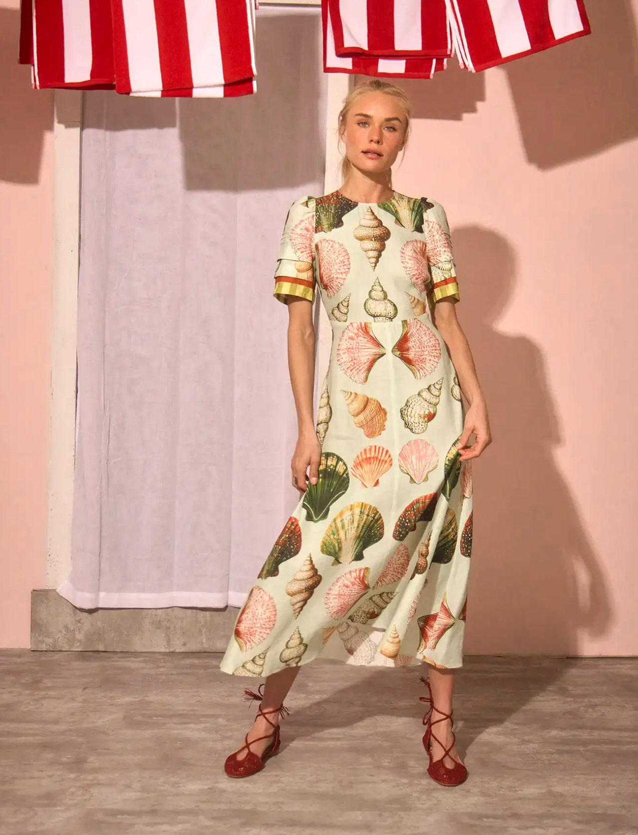 Casey Dress in Somers Shell Mint