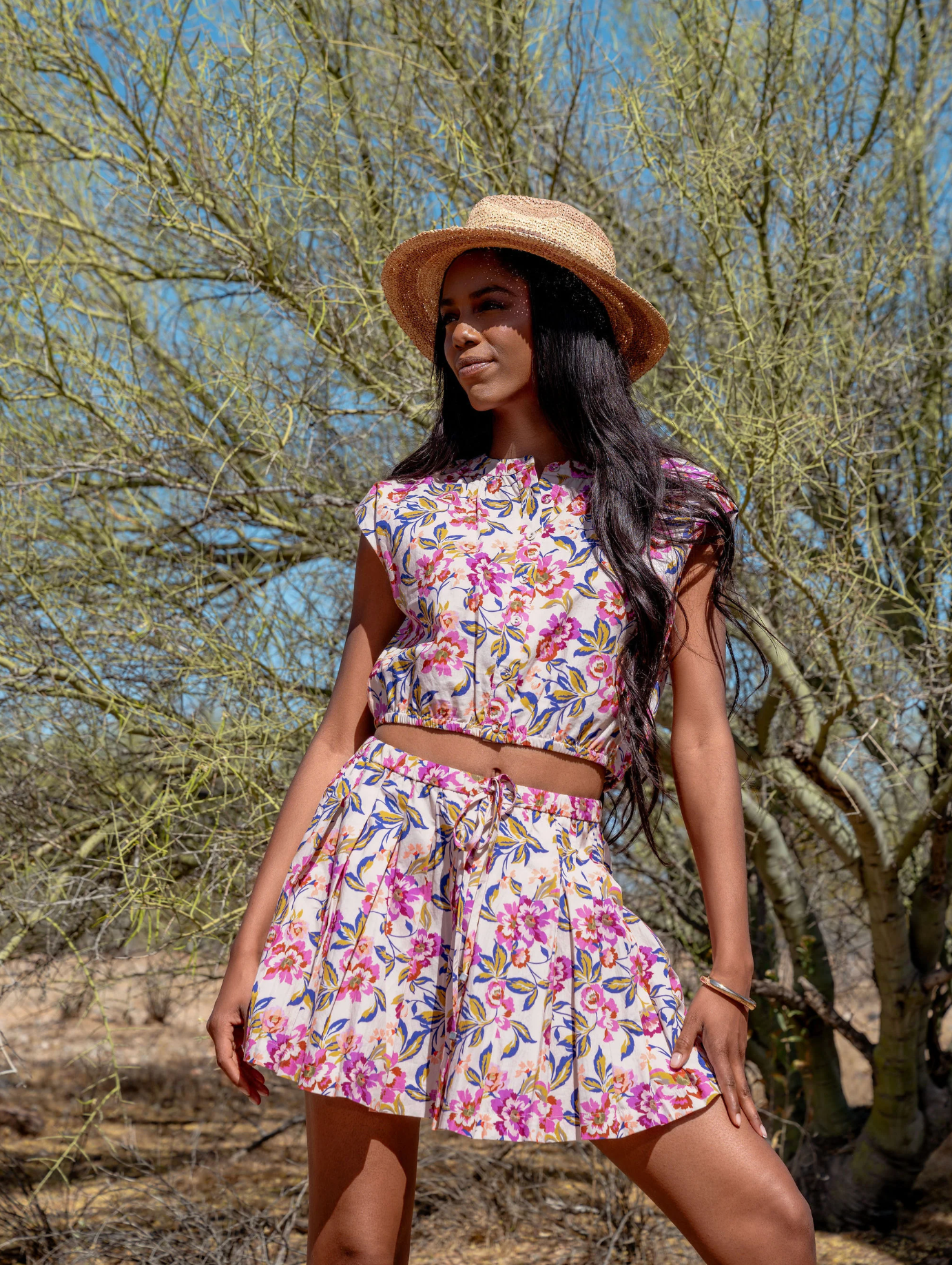 Porto Top in Roxanna Floral Print