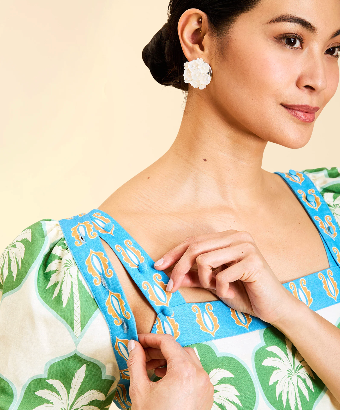 Apollo Convertible Midi Dress in Palm Bay Blue