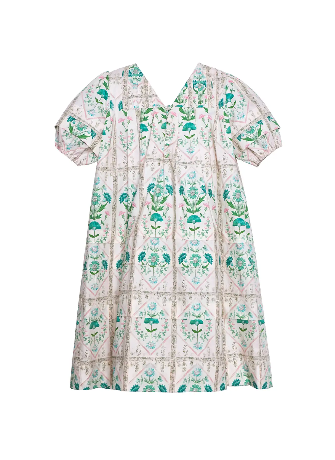 Jenkins Dress Kids Pink Trellis