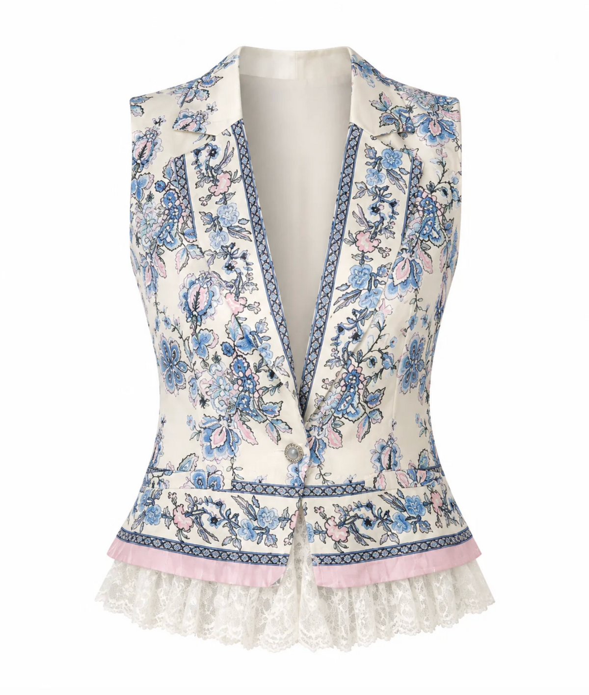 Kaye Vest in Greta Scarf Print