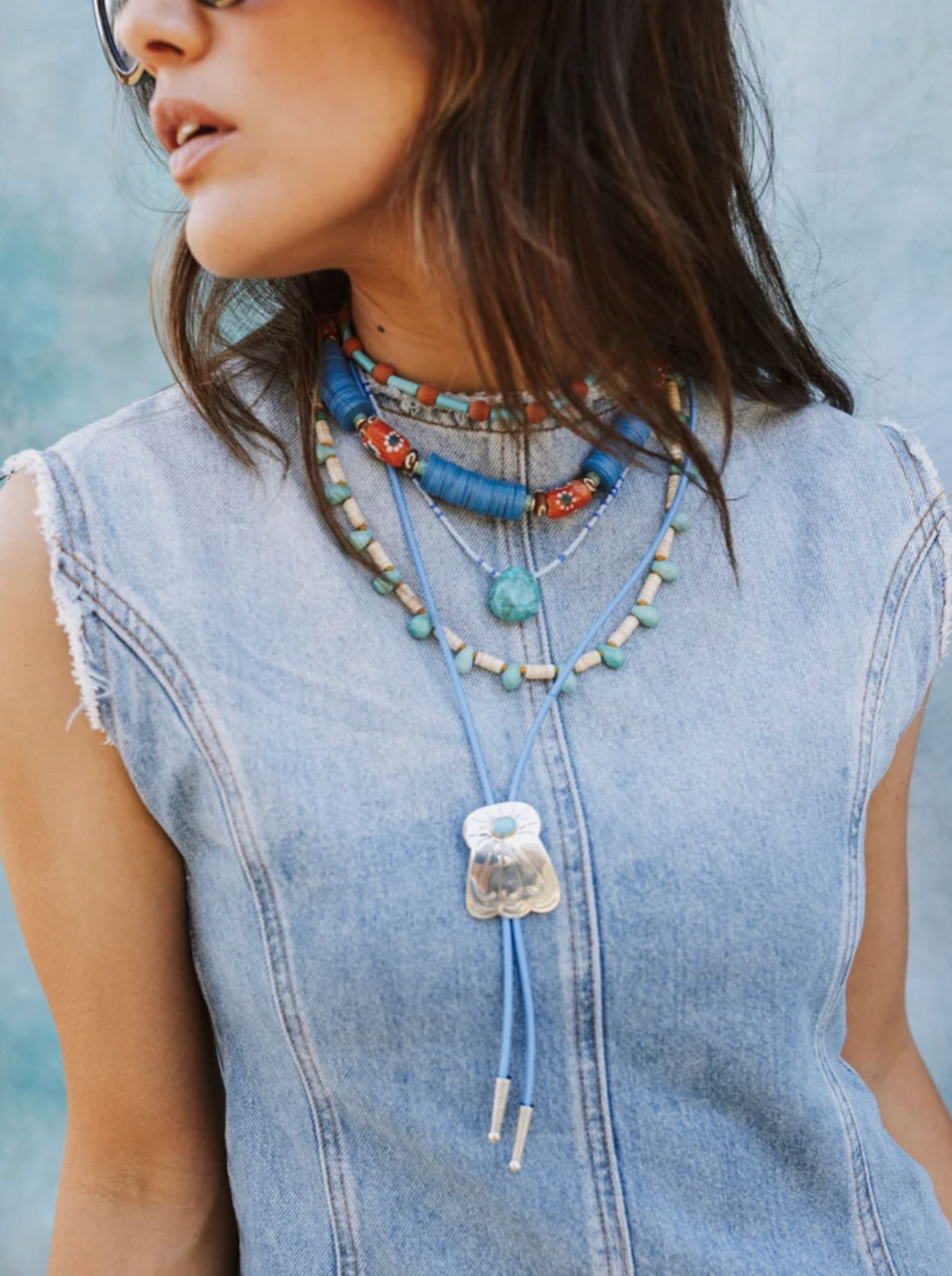Turquoise Triangle Drop