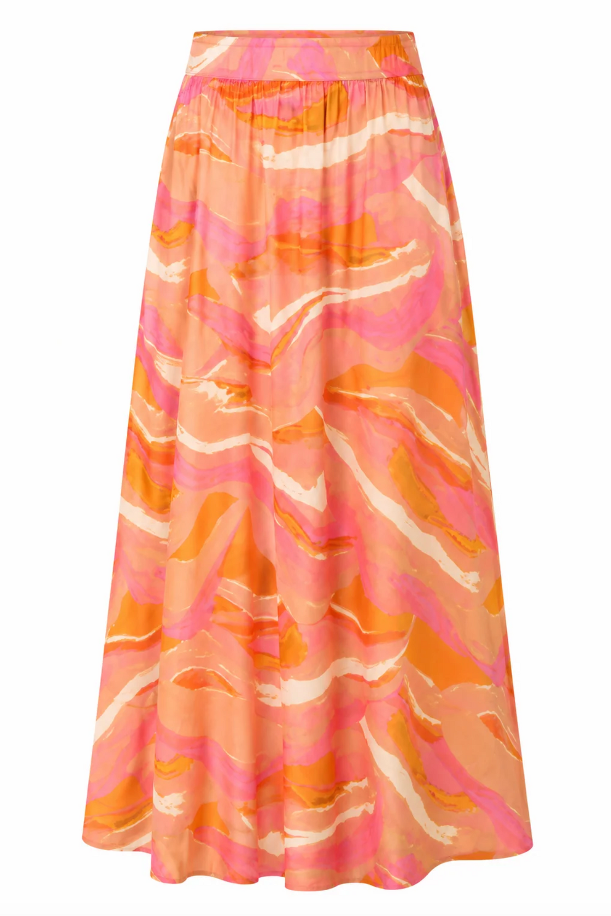 Porto Maxi Skirt in Pink Reverie Print