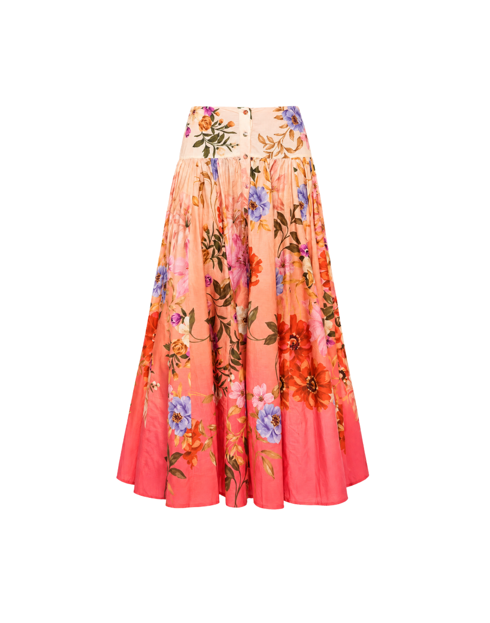 Haven Midi Skirt in Splendor In The Garden Print