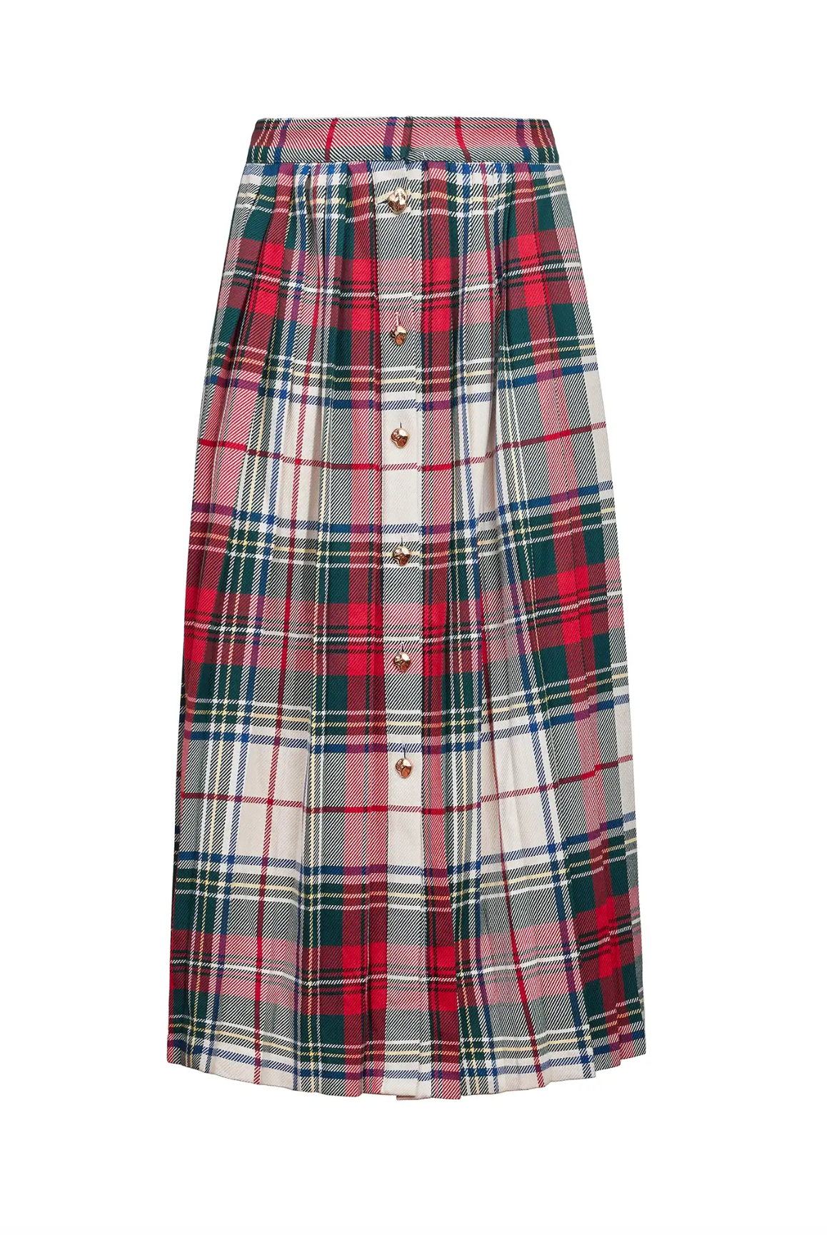 Harlan Skirt in Kensington Plaid Crimson