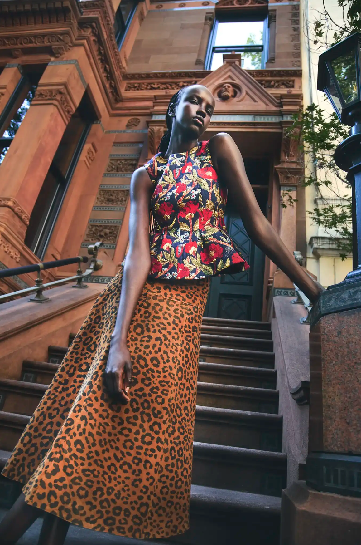 Ida Skirt in Soho Leopard Camel
