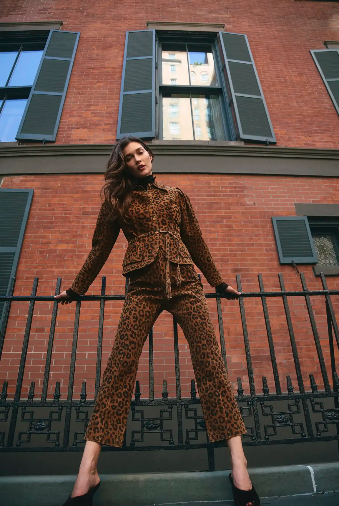 Murphey Jacket in Soho Leopard Camel