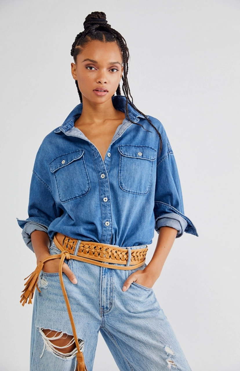 Ava Wrap Belt in Cognac