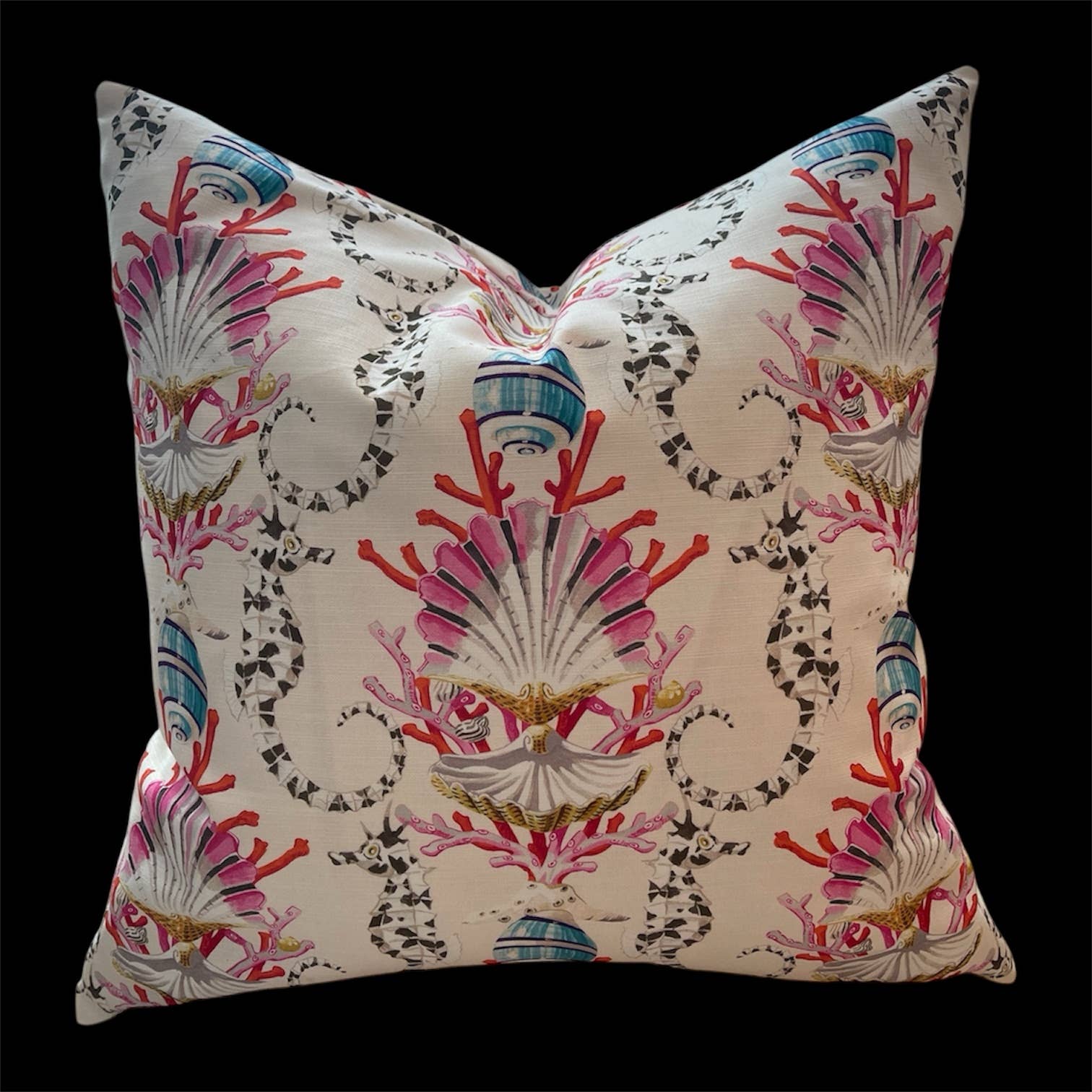 Ruth Seahorse Pillow with Feather Insert - Custom