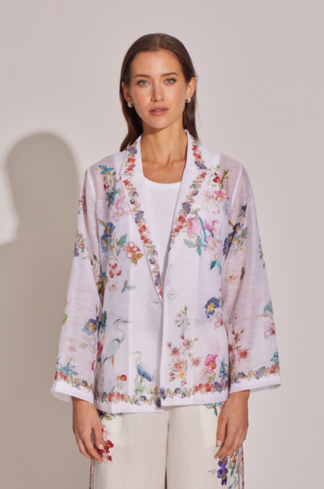 Eva Jacket in Ivory Multi