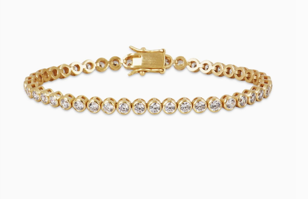 Bezel Tennis Bracelet