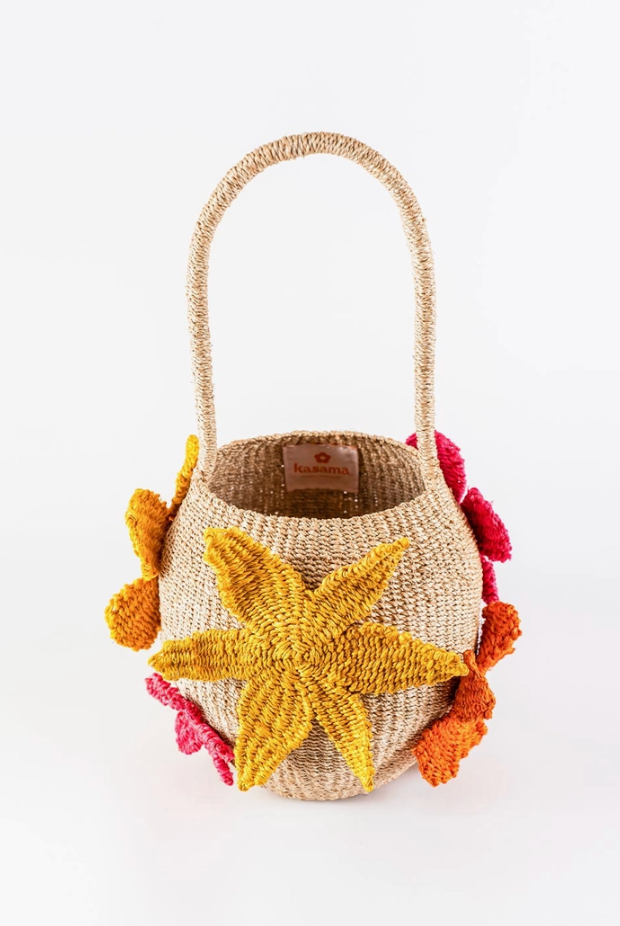 Paradiso Bag in "Noon", Handwoven Beach Bucket Bag