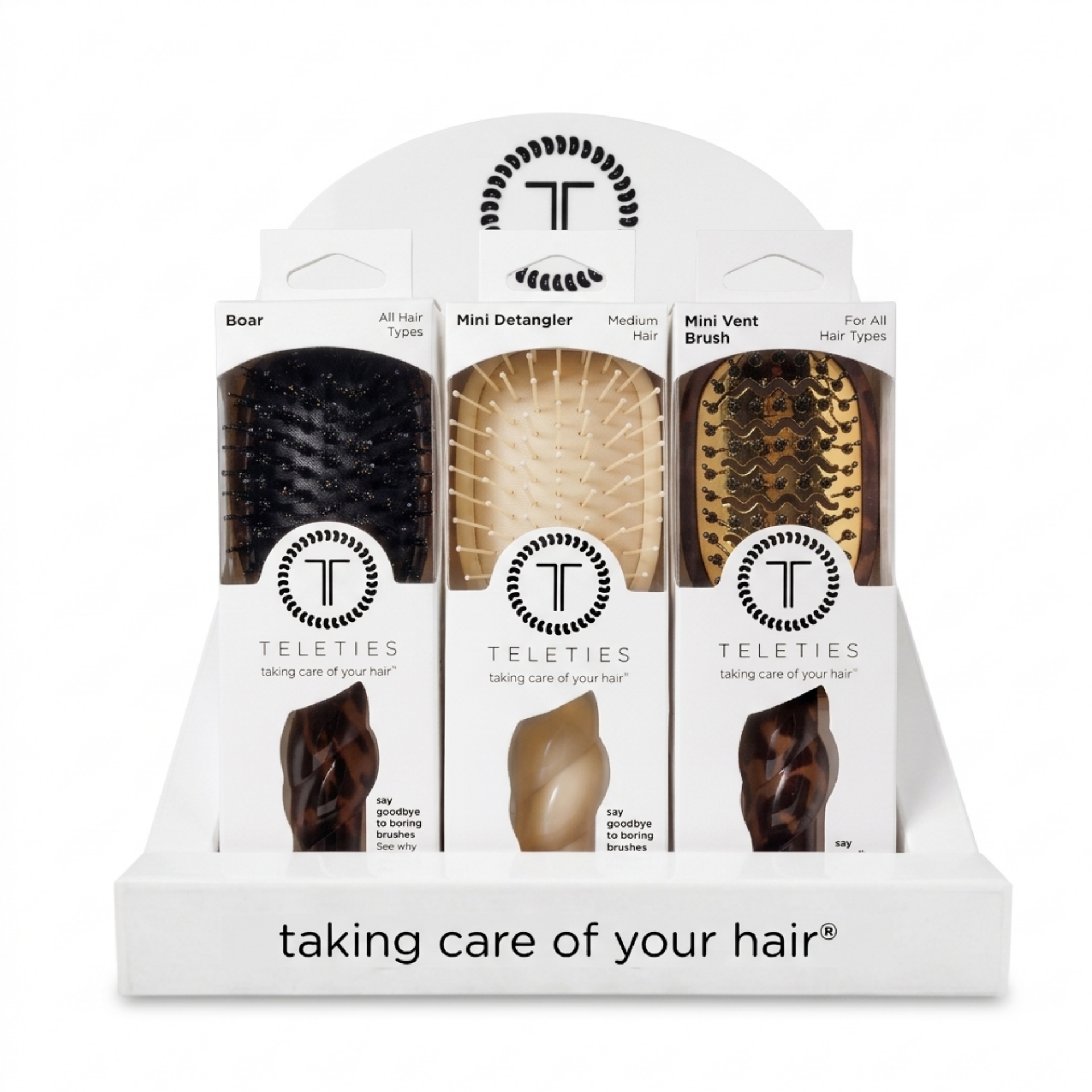 Mini Hair Brush Counter Display